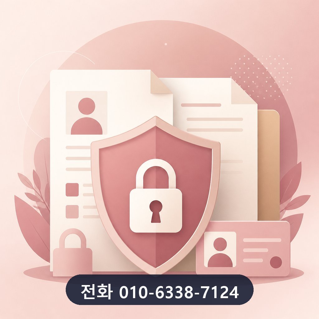 청주 카드깡 개인정보 보호 이미지 · 문의 010-6338-7124
